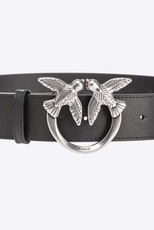 Love Berry pásek – Pinko, Černá barva Ženy