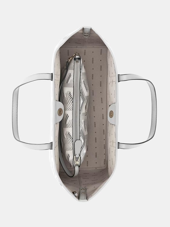 Luxusní Vikky Tote kabelka, Bílá barva, T/U