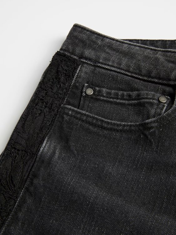 Girly jeany Černá barva Ženy