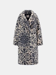 Carolina kabát Krémová, Modrá barva Ženy