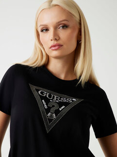 Krystal Triangle triko Černá barva Ženy