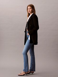 Skinny bootcut jeans Modrá barva Ženy