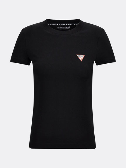 Módní Mini logo tričko, Černá barva, 2021, 2022