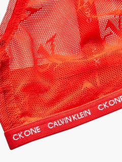CK One Logo Mesh braletka Červená barva Ženy