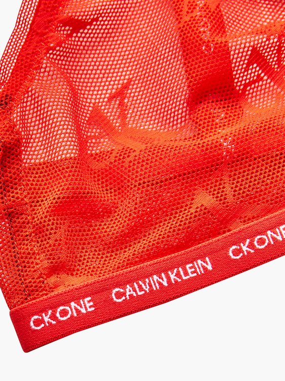 CK One Logo Mesh braletka Červená barva Ženy