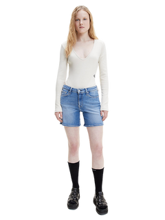 Módní Denim kraťasy, Modrá barva, 2022