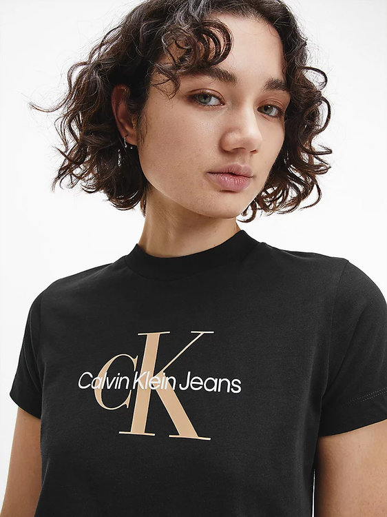 Luxusní Monogram baby tričko, Černá barva, XS, S, M, L, XL 1