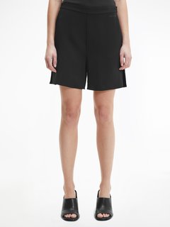 Luxusní Crepe kraťasy, Černá barva, 34, 36 1