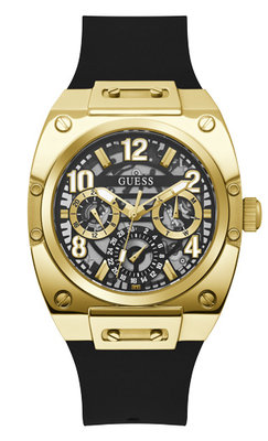GUESS – Prodigy hodinky, Černá, Zlatá barva