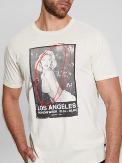 Luxusní LA Fashion triko, Bílá, Krémová barva, M, L, XL