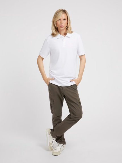 Módní Lyle polo, Bílá barva, 2023