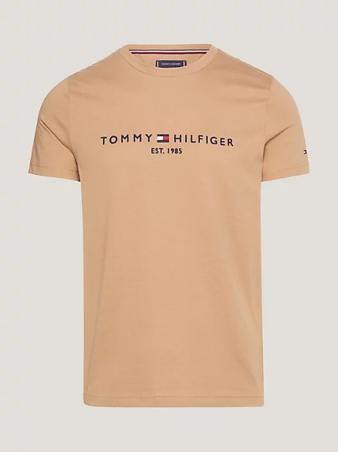 Tommy Logo triko Béžová barva Muži