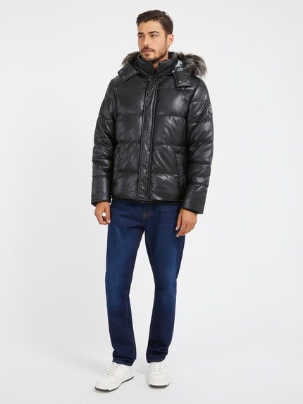 Módní Stretch Puffa bunda, Černá barva, 2023