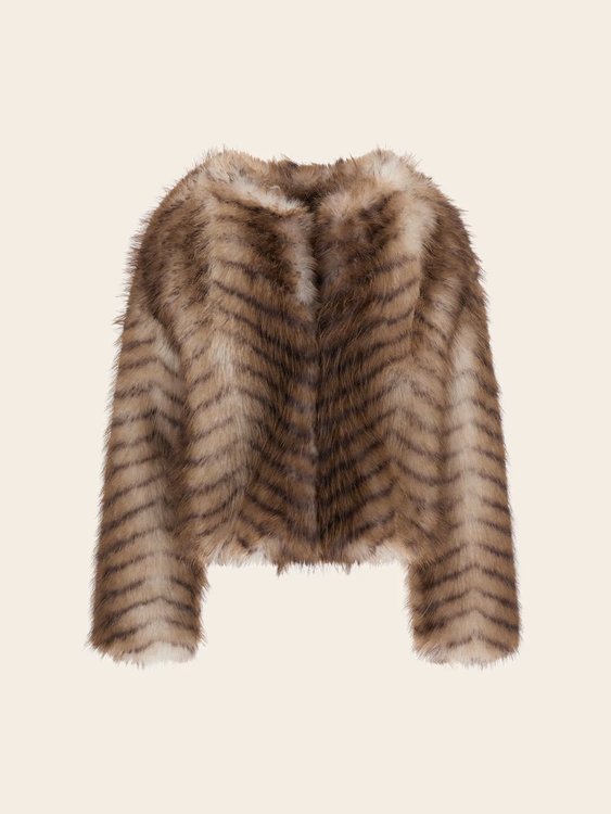 Nerissa Faux Fur bunda Hnědá barva Ženy