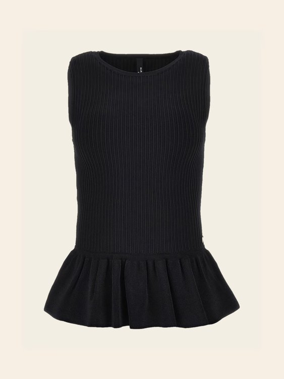 Echo svetrový top Černá barva Ženy