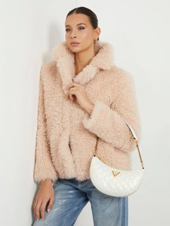 Luxusní Giully Top Zip střední kabelka, Bílá barva, T/U