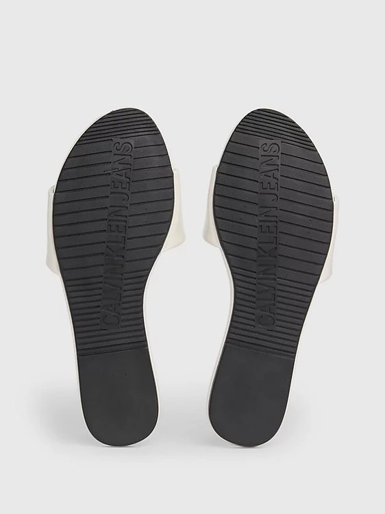 Flat Slide pantofle Krémová, Růžová barva Ženy