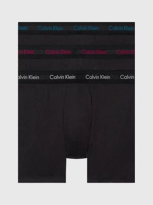 Calvin Klein Underwear – Cotton Stretch boxery 3ks, Černá barva