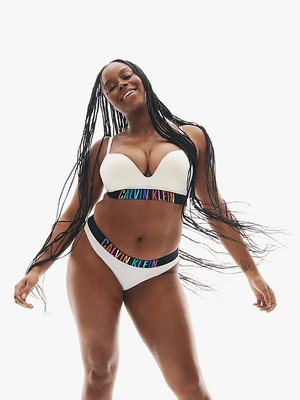 Intens Pride bikiny - Spodní díl – Calvin Klein Underwear, Bílá barva Ženy