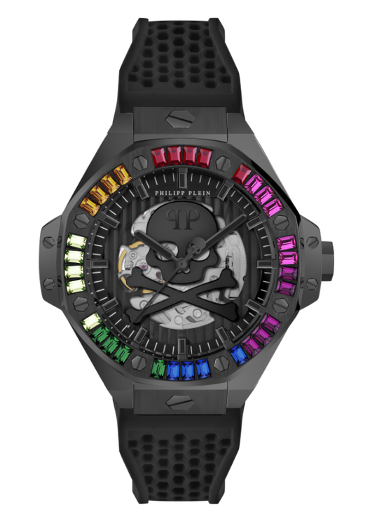 Philipp Plein – $KELETON ROYAL hodinky, Černá barva