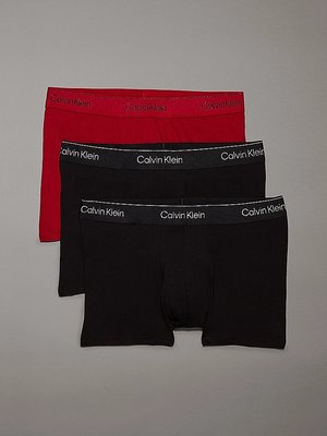 Calvin Klein Underwear – Mc Holiday Fashion boxery 3ks, Černá, Červená barva