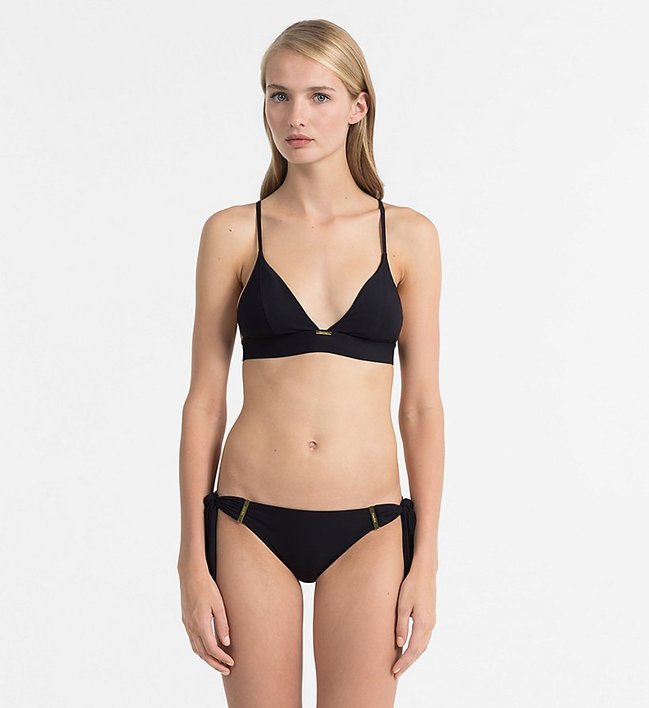 Plavky Core Solids - spodní díl – Calvin Klein Swimwear, Černá barva Ženy, Ženy, Ženy