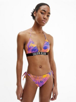 KW0KW01867-0GY plavky STRING SIDE TIE CHEEKY-PRINT – Calvin Klein Swimwear Ženy