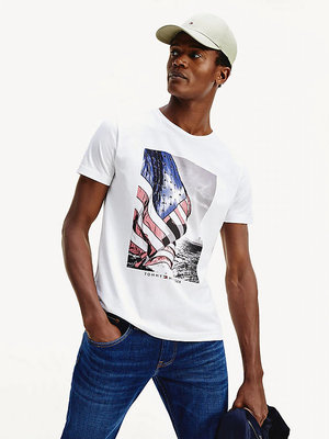 Tommy Hilfiger – TH Triko Sailor, Bílá barva