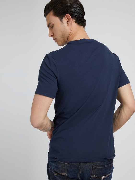 Módní Front logo triko, Navy barva, 2021