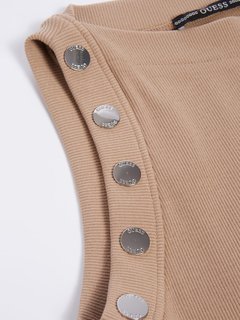 Guess – Irene šaty, Béžová, Krémová barva 1