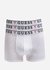 Módní Logo boxerky 3ks, Bílá barva, 2022
