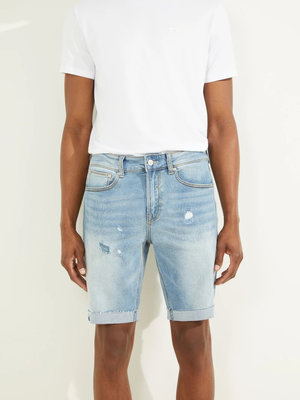 Guess – Slim šortky, Modrá barva