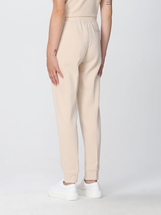 Micro logo tepláky – Calvin Klein, Krémová barva Ženy