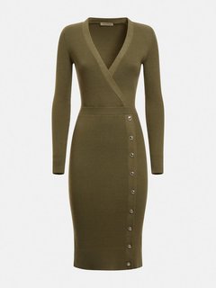 Luxusní Alexandra šaty, Khaki barva, XS, S