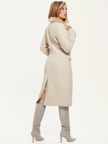 Módní Laurence kabát, Krémová barva, 2022