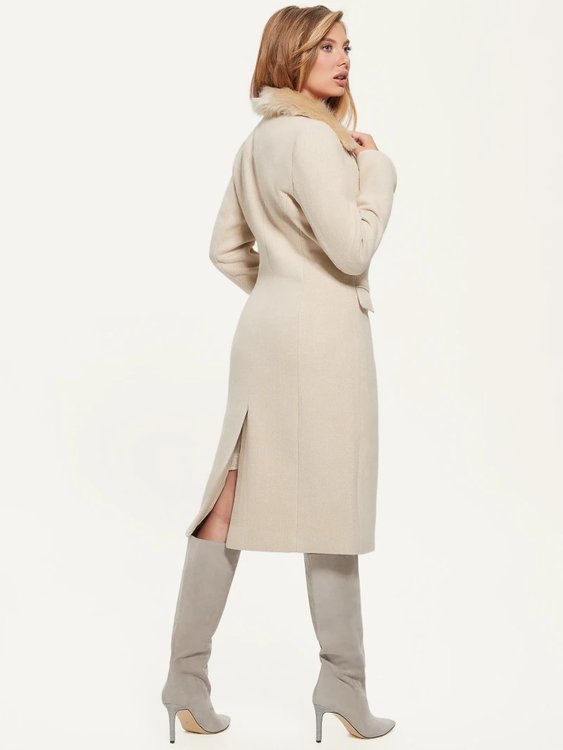 Módní Laurence kabát, Krémová barva, 2022