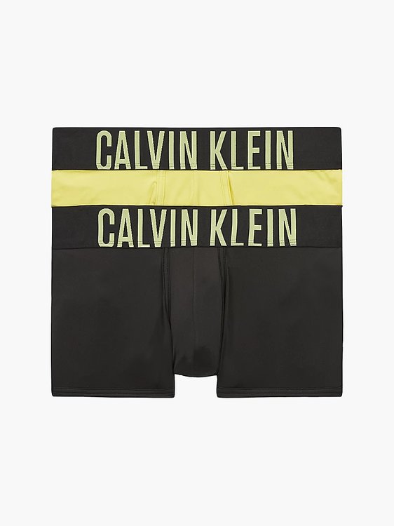 Calvin Klein Underwear – Intense Power boxery 2ks, Černá, Žlutá barva