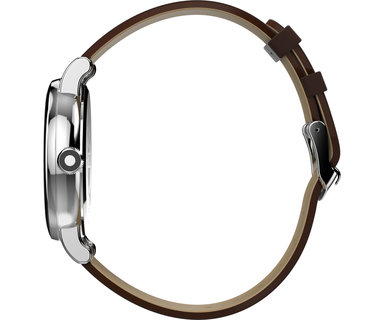 Luxusní Standard hodinky, Hnědá, Stříbrná barva, UNI