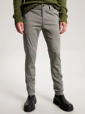 Tommy Hilfiger – Bleecker Chino kalhoty, Šedá barva