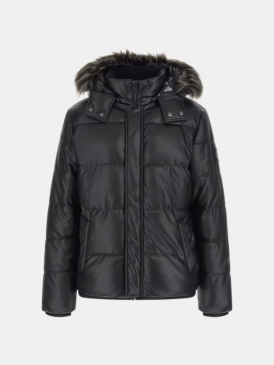 Luxusní Stretch Puffa bunda, Černá barva, L, XL