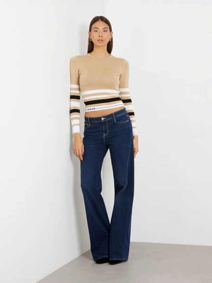 Módní Maia svetr, Béžová, Hnědá barva, 2024