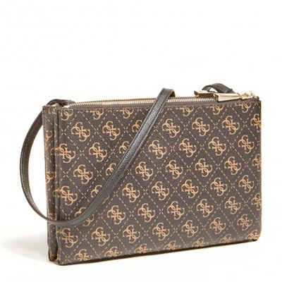 Naya Double crossbody – Guess, Hnědá barva Ženy