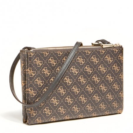 Naya Double crossbody – Guess, Hnědá barva Ženy