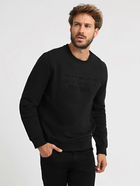 Guess – Beau mikina, Černá barva