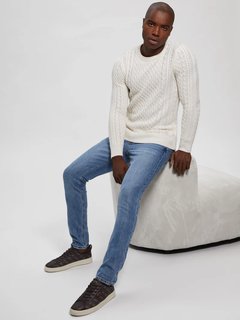 Luxusní Paise svetr, Bílá barva, M, L