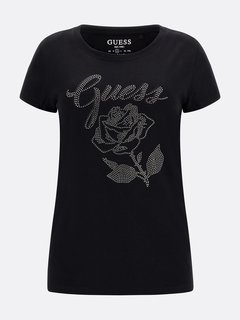 Luxusní Rose triko, Černá barva, XS, S, M, L