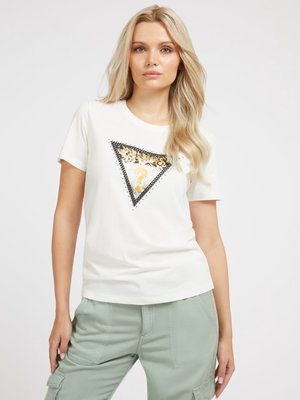 GUESS – Animal triko, Bílá barva
