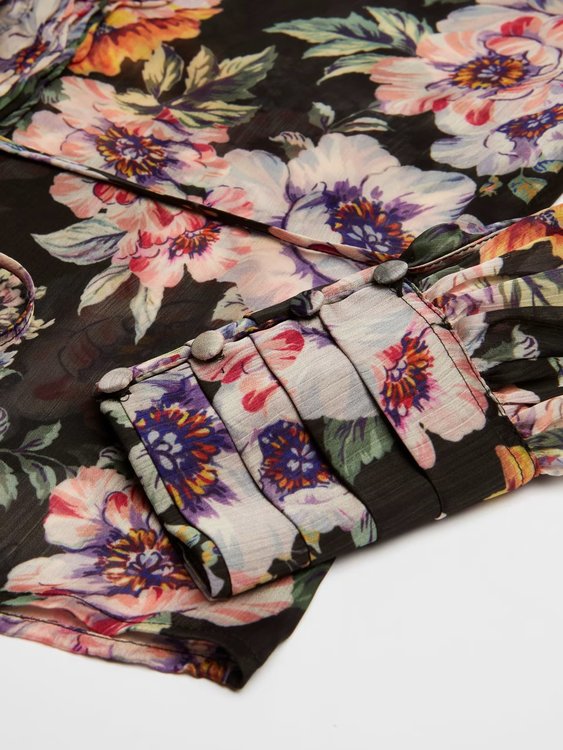 Luxusní Monica halenka, Černá barva, XS, S, M, L