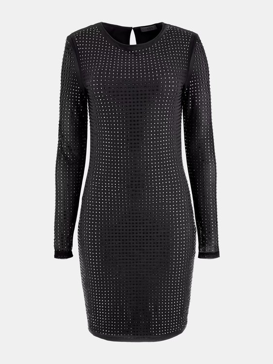 Luxusní Estelle šaty, Černá barva, XS, S, M