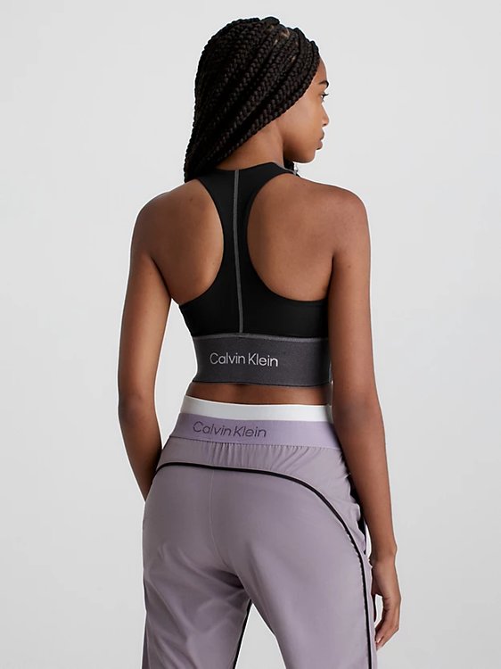 Medium Support top – Calvin Klein Performance, Černá barva Ženy